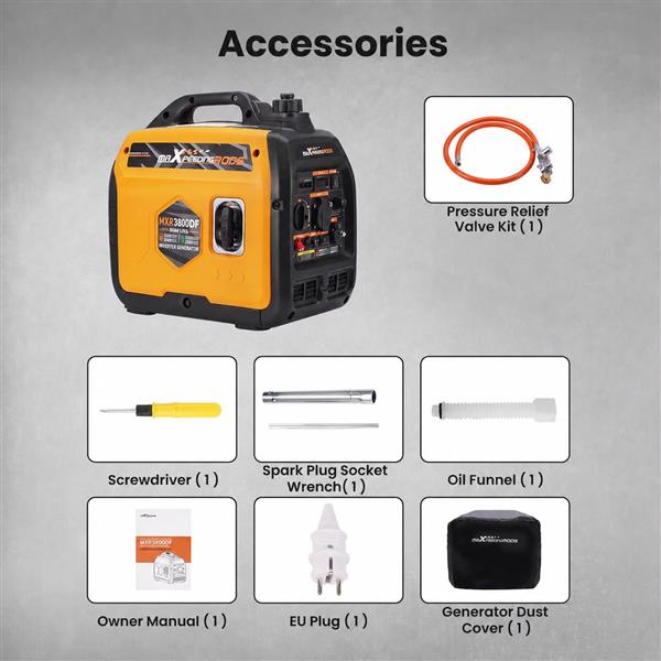 Generator aggregaat noodstroomgenerator LPG en benzine
